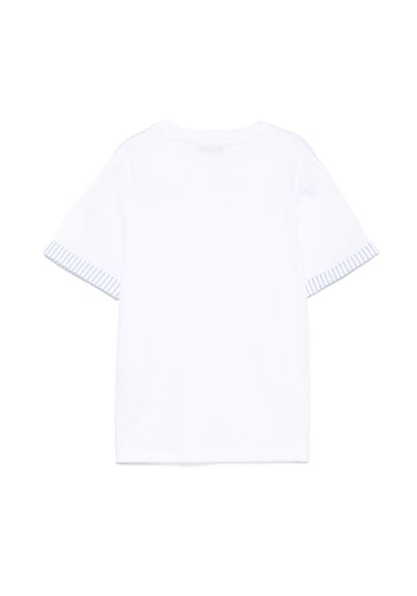 T-shirt con dettagli a contrasto PAOLO PECORA KIDS | PP4050BIANCO